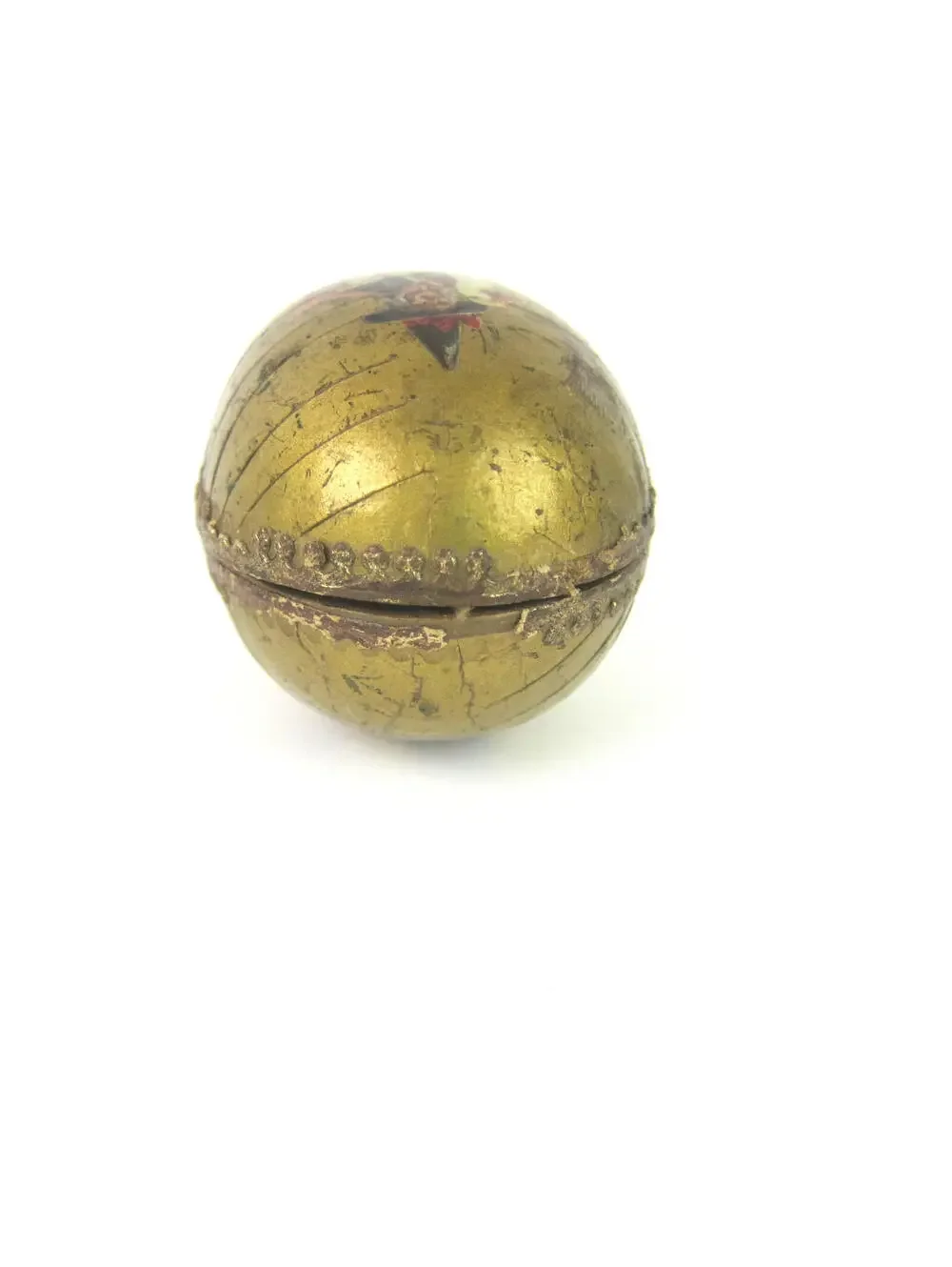 Antique Halloween Candy Container Dresden Paper Mache Egg Witch Mother Goose
